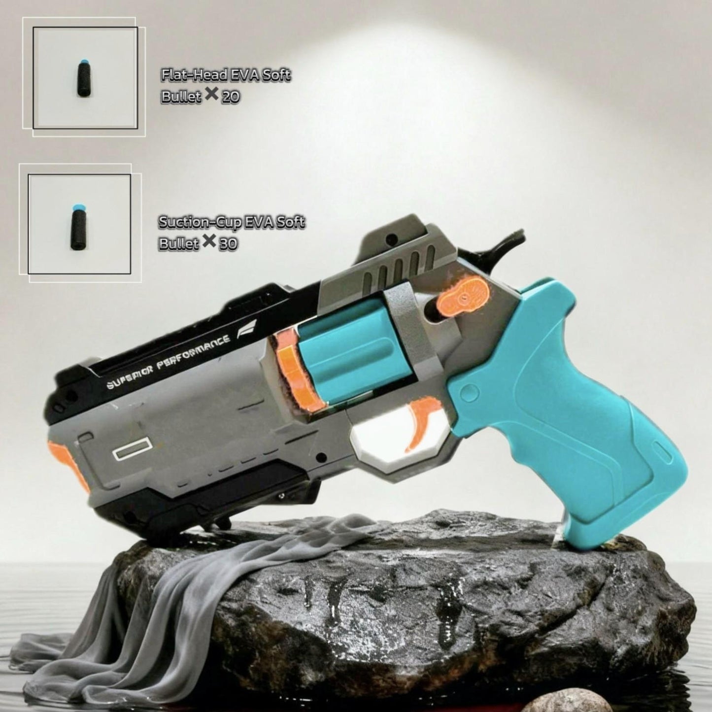 Burst Revolver Soft Dart Blaster