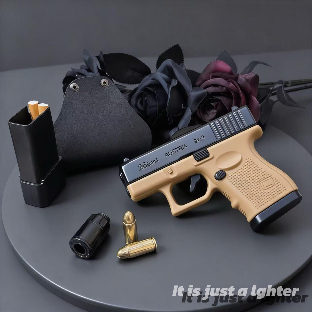 Glock 26 Cool Tactical Metal Lighter Windproof & Refillable(Requires Inflation)