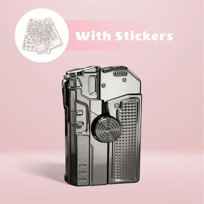 Fashion Fidget Spinner Windproof Lighter, Hidden Laser for Pet Play, DIY Kawaii Stickers, Gift Box for Her(Need to be inflated)