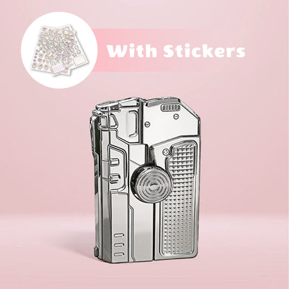 Fashion Fidget Spinner Windproof Lighter, Hidden Laser for Pet Play, DIY Kawaii Stickers, Gift Box for Her(Need to be inflated)