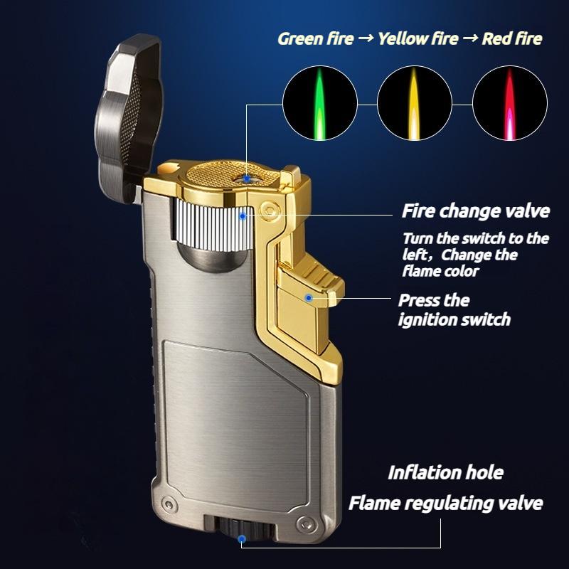 Elegant Lady's Triple Color Flame Changing Lighter(Need to be inflated)