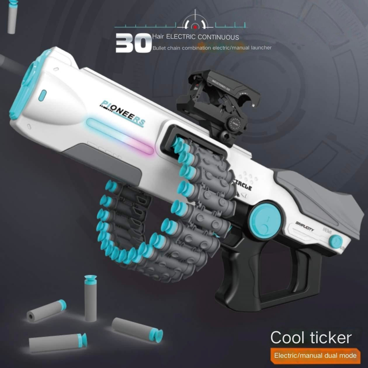 LED Chain Feed Dual Mode Blaster