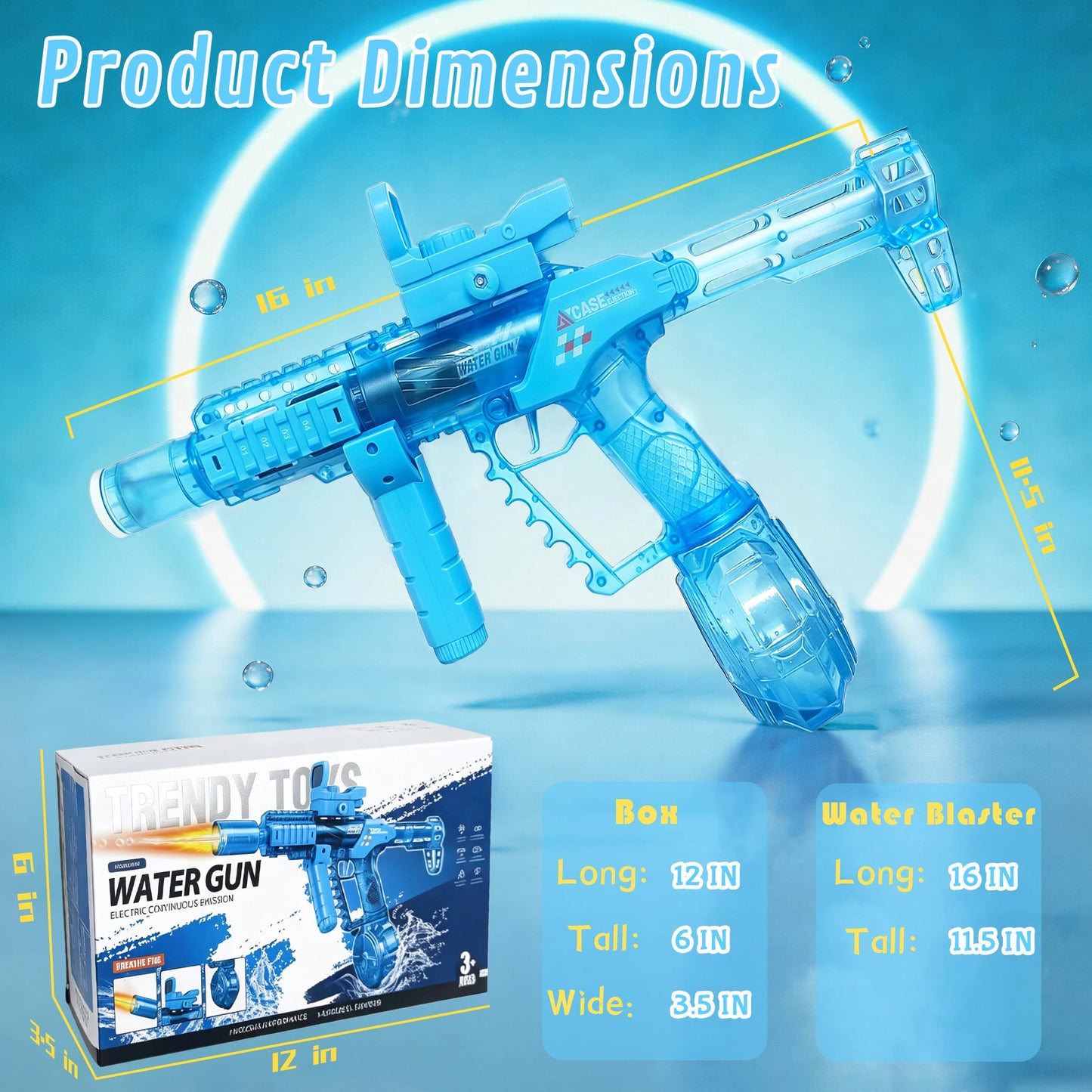 Semi-Transparent Electric Water Blaster