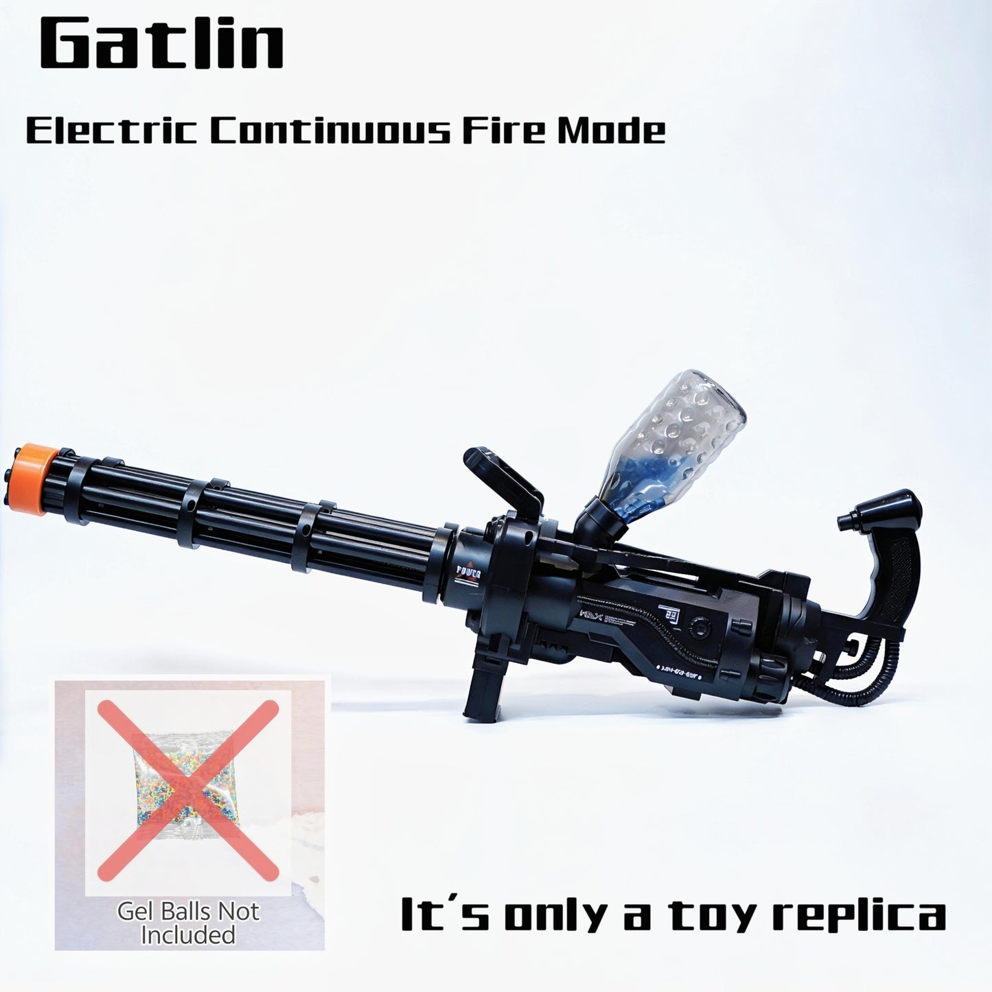 Gatling Dual-Barrel Gel Blaster – Neon Edition