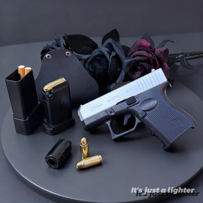 Glock 26 Cool Tactical Metal Lighter Windproof & Refillable(Requires Inflation)