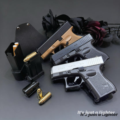 Glock 26 Cool Tactical Metal Lighter Windproof & Refillable(Requires Inflation)