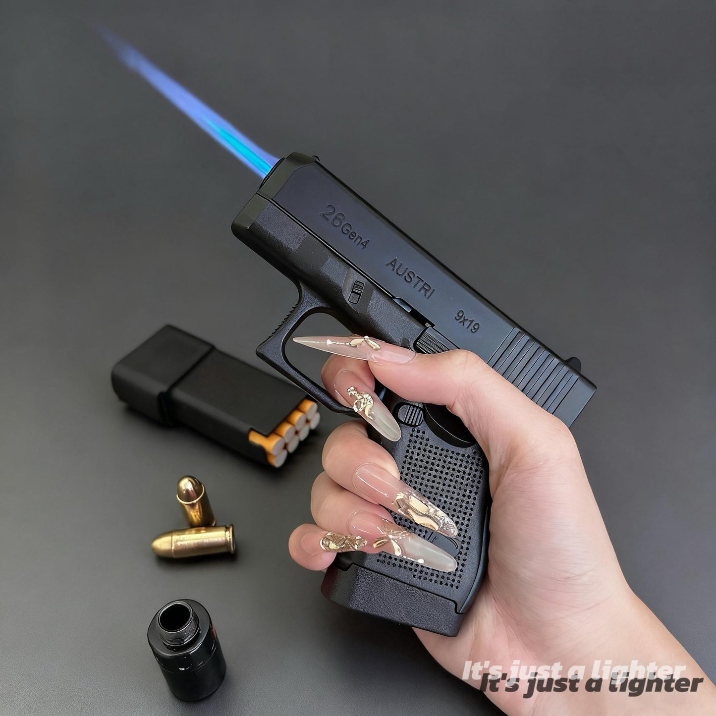 Glock 26 Cool Tactical Metal Lighter Windproof & Refillable(Requires Inflation)
