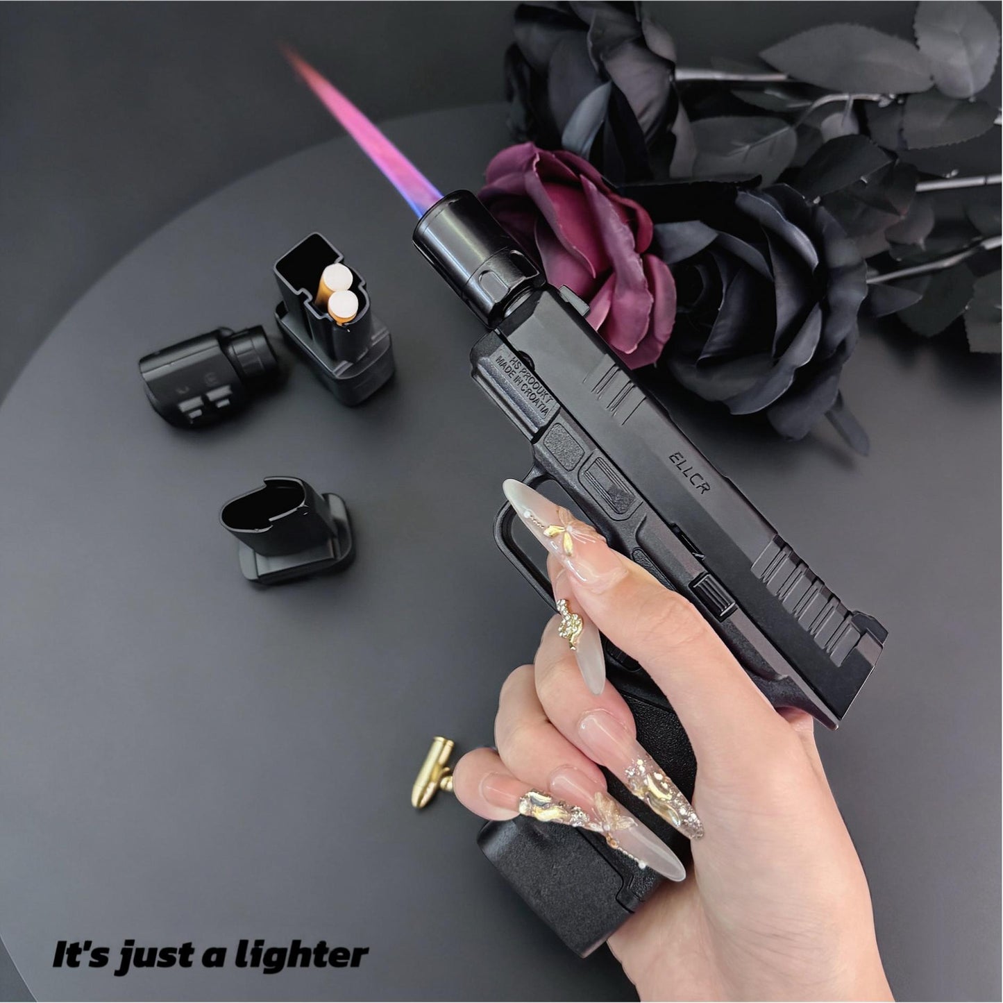 Cool Windproof Metal Lighter - Refillable, Adjustable-Practical Gift For Men(Requires Inflation)