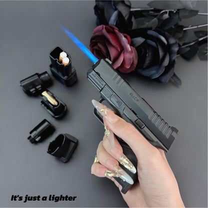 Cool Windproof Metal Lighter - Refillable, Adjustable-Practical Gift For Men(Requires Inflation)