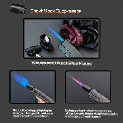 Cool Windproof Metal Lighter - Refillable, Adjustable-Practical Gift For Men(Requires Inflation)