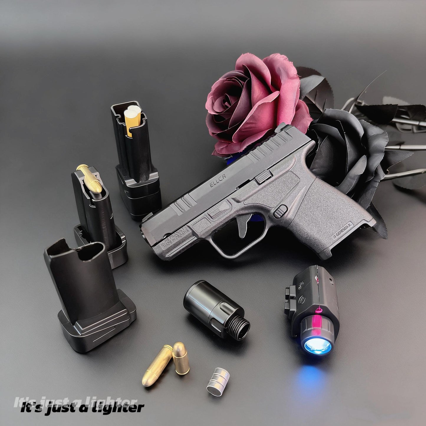 Cool Windproof Metal Lighter - Refillable, Adjustable-Practical Gift For Men(Requires Inflation)