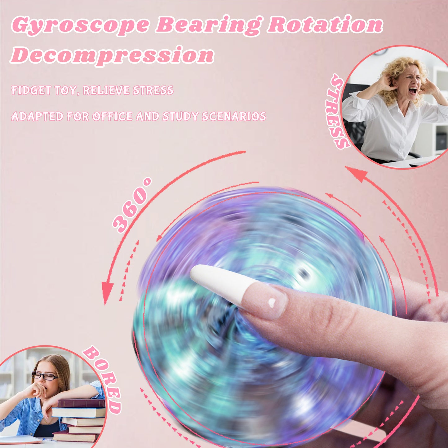 Cute Transparent Creative Sports Car Styling Windproof Lighter+Rotating Relax Toy 2-in-1,DIY stickers Available(Need to be inflated)