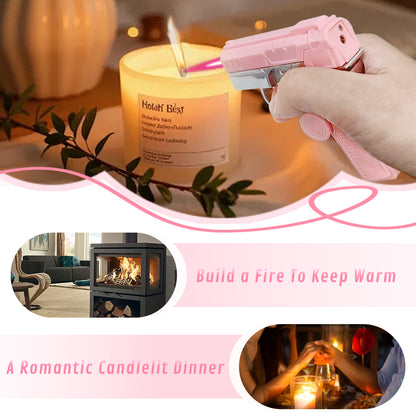 Fashion Fidget Spinner Windproof Lighter, Hidden Laser for Pet Play, DIY Kawaii Stickers, Gift Box for Her(Need to be inflated)