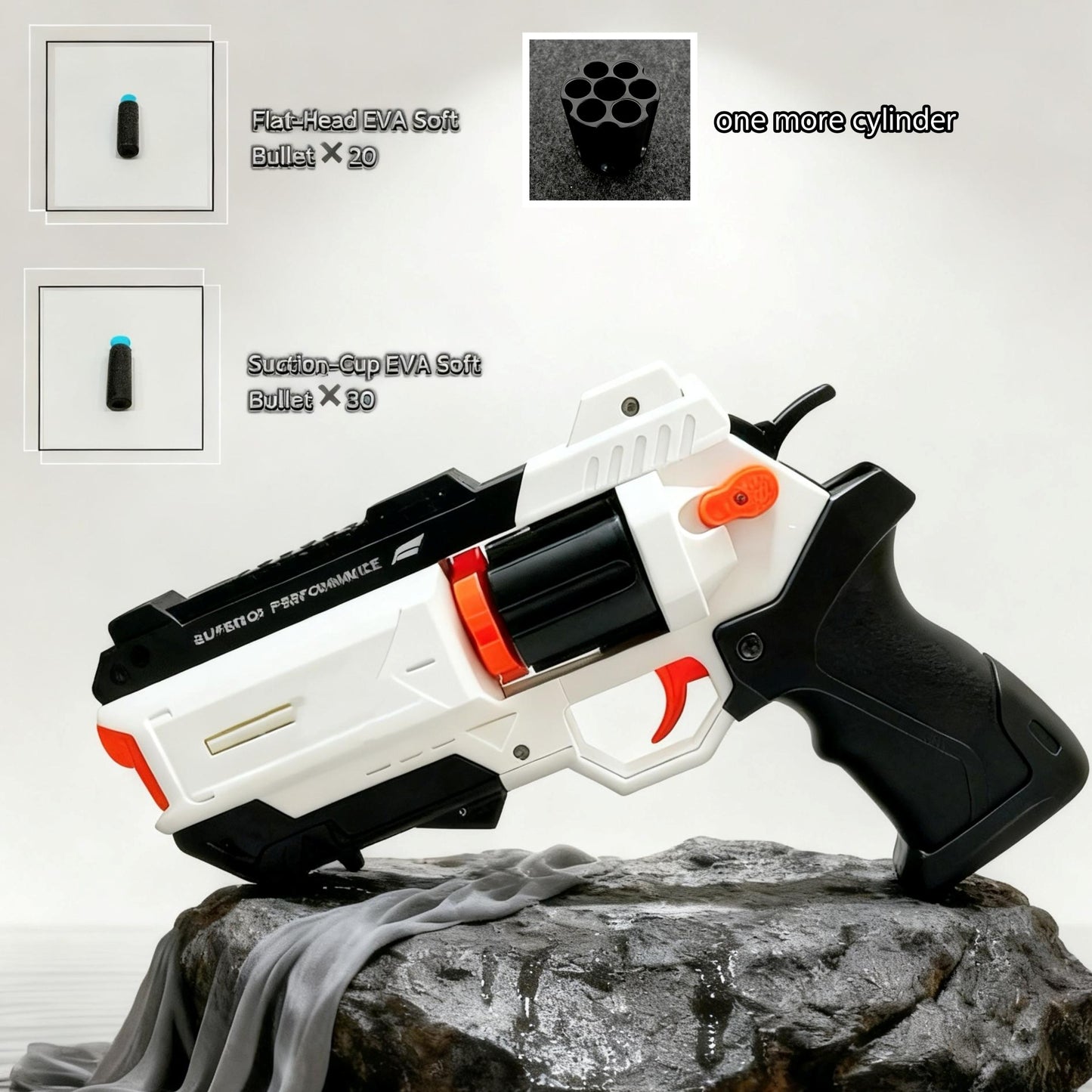 Burst Revolver Soft Dart Blaster