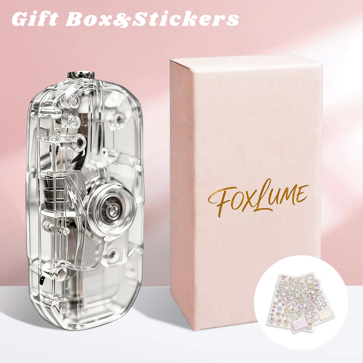Cute Transparent Creative Sports Car Styling Windproof Lighter+Rotating Relax Toy 2-in-1,DIY stickers Available(Need to be inflated)