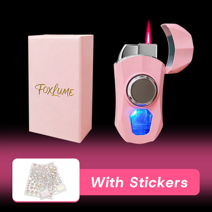 Cute Pink Sports Car Lighter & Rotatable Relaxation Toy 2-in-1